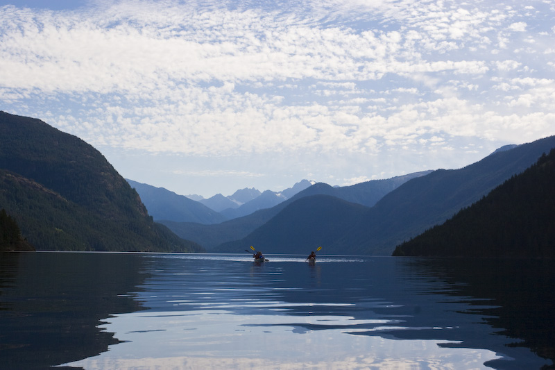 Kayakers On Ross Lake